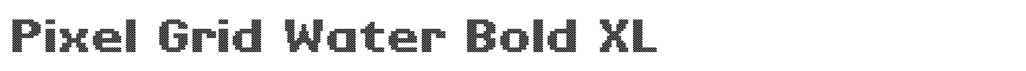 Pixel Grid Water Bold XL image